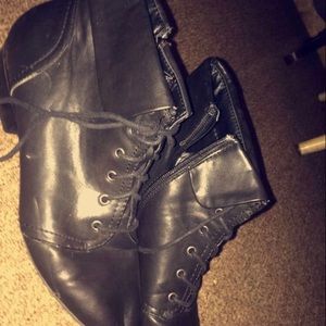 black boots